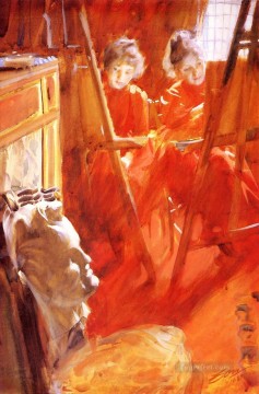 Anders Zorn Painting - Les Demoiselles Schwartz foremost Sweden Anders Zorn